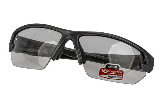 Pyramex Tactical Semtex 2.0 anti-fog ballistically rated safety glasses feature a gunmetal frame and clear lenses